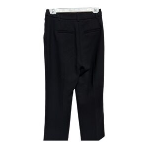 Gianni Bini Size 4 Straight Leg Ankle Trouser Pants Solid Black Women's Work